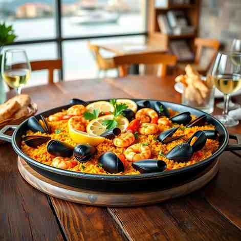 Galician Seafood Paella - Healthy Recipe